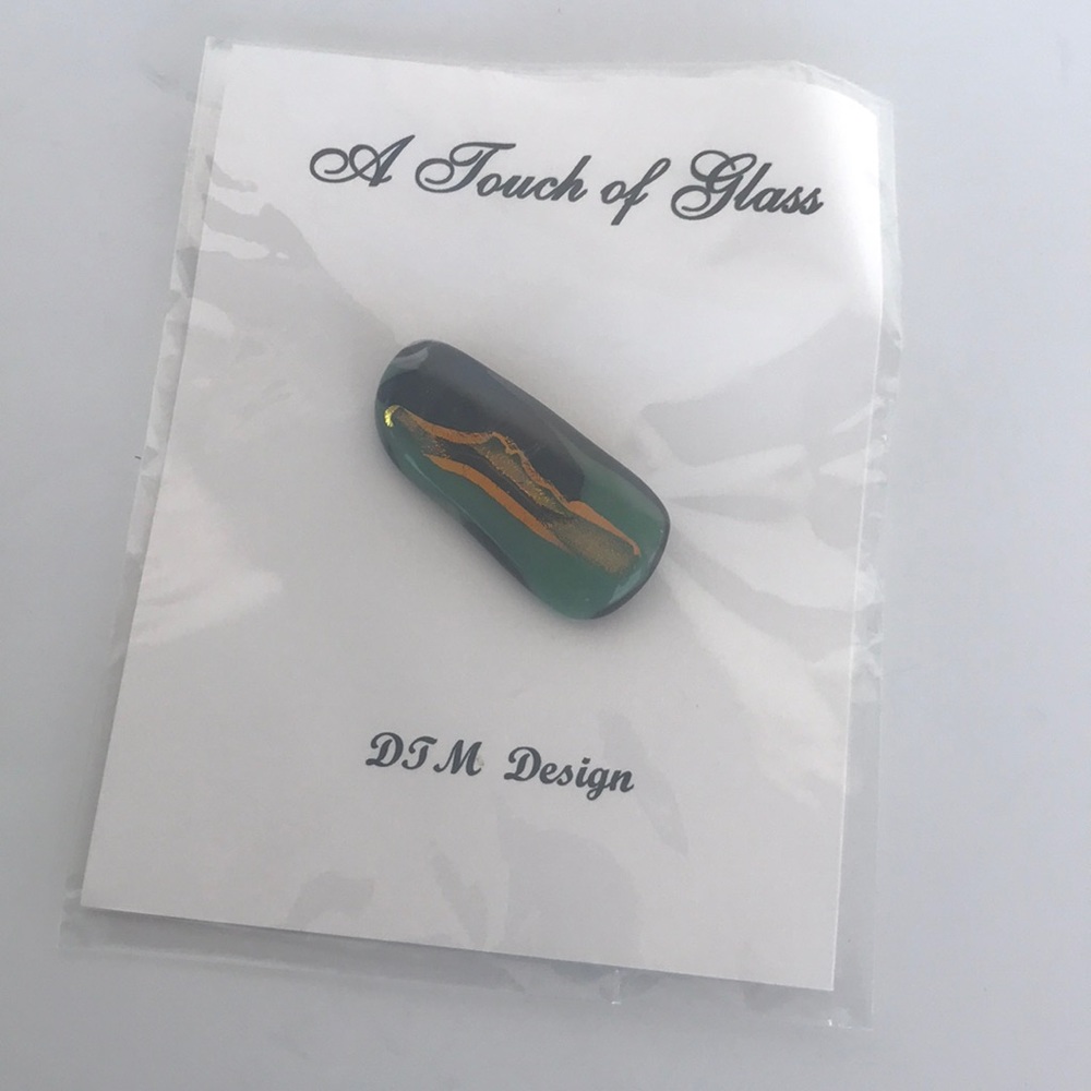 A Touch of Glass handmade brooch pin NEW
